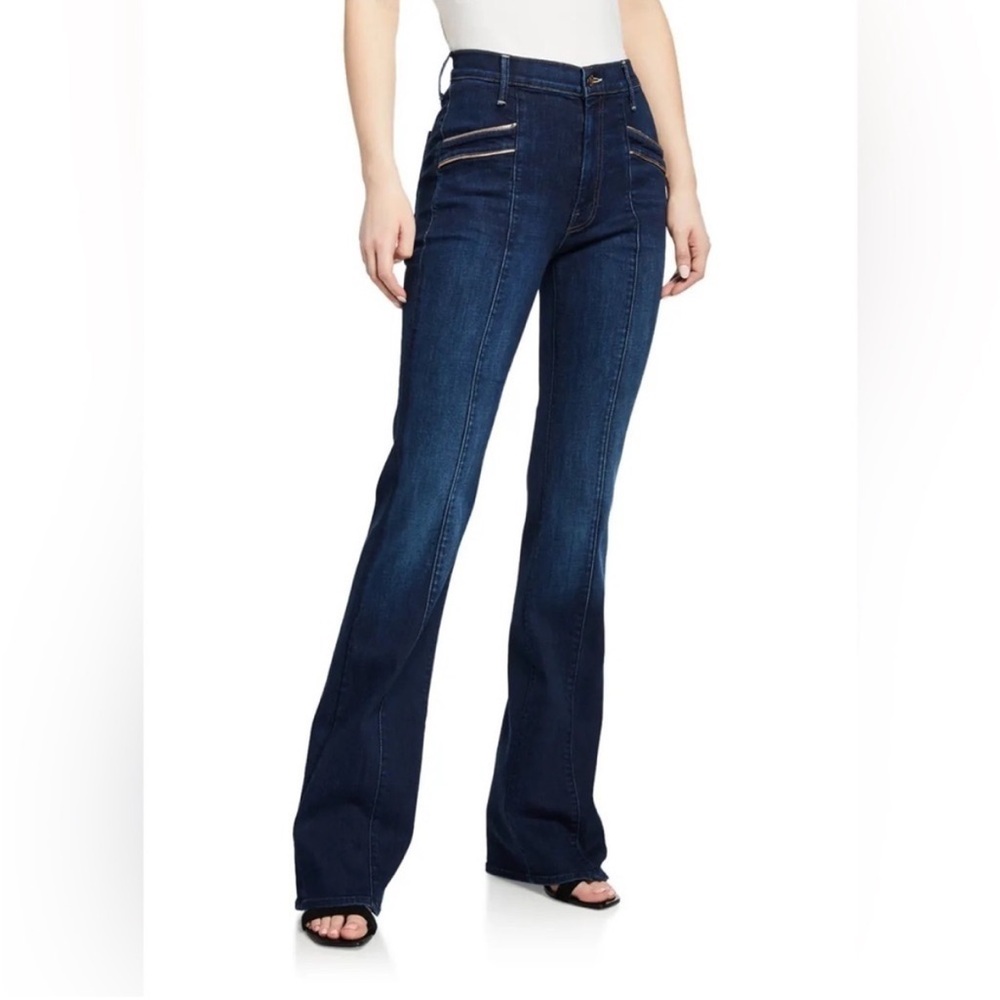 MOTHER - The Slant Pocket Drama Dark
Wash Flare Jean sz 26